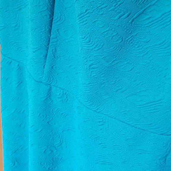 Torrid Turquoise Blue Dress, missing black belt - Picture 2 of 3